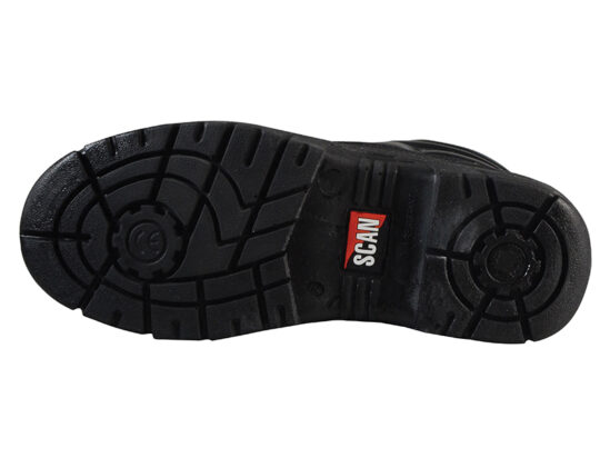 4 D-Ring Chukka Safety Boots Black UK 7 EUR 41