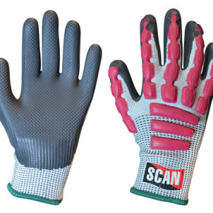 Anti-Impact Latex Cut 5 Gloves - M (Size 8)