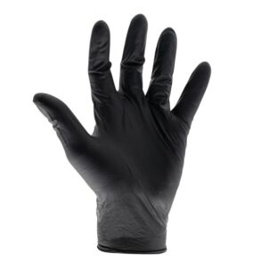 Black Heavy-Duty Nitrile Disposable Gloves XL (Box of 100)