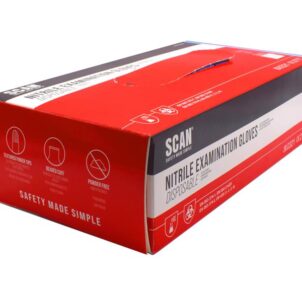 Blue Nitrile Disposable Gloves Medium (Box of 100)