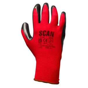 Nitrile Coated Knitted Gloves - L (Size 9)