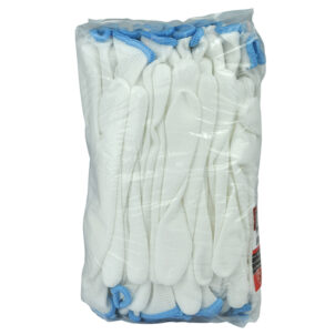 White PU Coated Gloves - L (Size 9) (Pack 12)