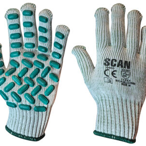 Vibration Resistant Latex Foam Gloves - M (Size 8)