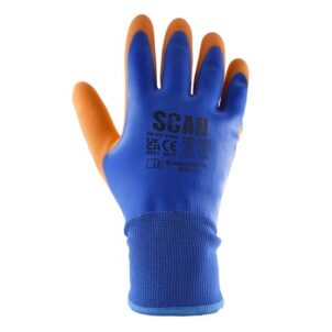 Thermal Waterproof Latex Coated Gloves - M (Size 8) - Image 2