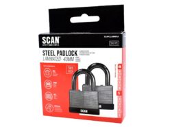 Laminated Steel Padlock 40mm Keyed Alike Pack of 2