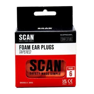 Tapered Foam Earplugs (6 Pairs) - Image 2
