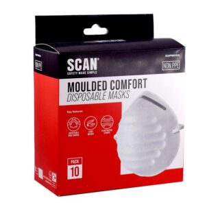 Moulded Disposable Comfort Masks Pack of 10 (Non PPE)