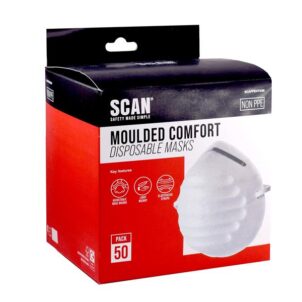 Moulded Disposable Comfort Masks Box of 50 (Non PPE)