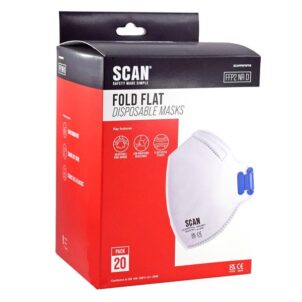 Fold Flat Disposable Mask FFP2 Protection (Pack 20)