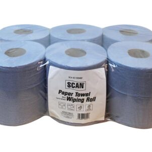 Paper Towel Wiping Roll 2-Ply 176mm x 150m (Pack 6)