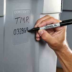 Fine Tip Permanent Marker Black (Pack 2) - Image 2