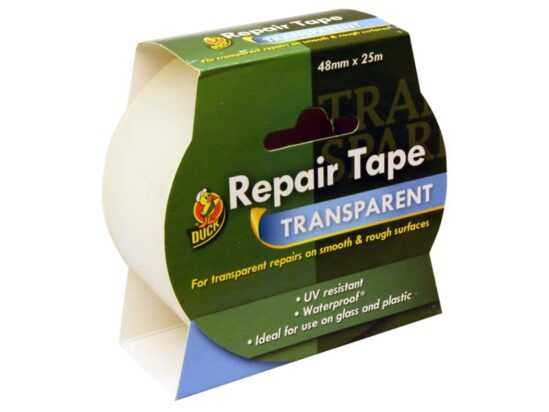 Duck Tape® Repair Tape Transparent 48mm x 25m - Image 2