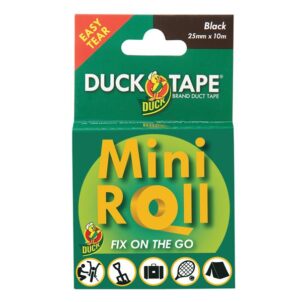 Duck Tape® Mini Roll 25mm x 10m Black