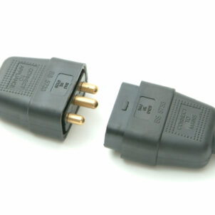 Black Plug & Socket 10A 3-Pin