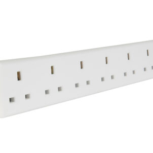 Extension Lead 240V 6-Way 13A Surge Protection 2m