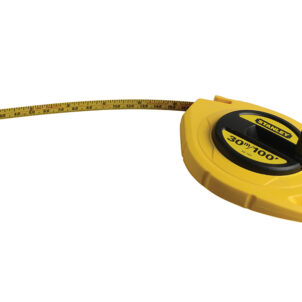 Closed Case Steel Long Tape 30m/100ft (Width 10mm)