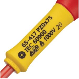 FatMax® VDE Insulated Screwdriver Pozidriv Tip PZ0 x 75mm - Image 2
