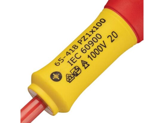 FatMax® VDE Insulated Screwdriver Pozidriv Tip PZ1 x 100mm - Image 2