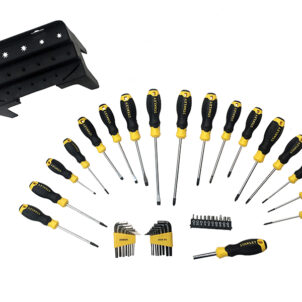 Screwdriver Set in Rack, 44 Piece