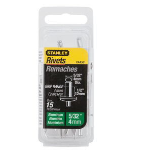 1-PAA58 Aluminium Rivets Long 4 x 12mm Pack of 15
