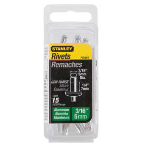 1-PAA64 Aluminium Rivets Medium 5 x 7mm Pack of 15