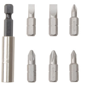 Slotted/Phillips/Pozidriv Insert Bit Set, 7 Piece