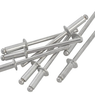 1-PAA44 Aluminium Rivets Medium 3 x 7mm Pack of 20 - Image 2