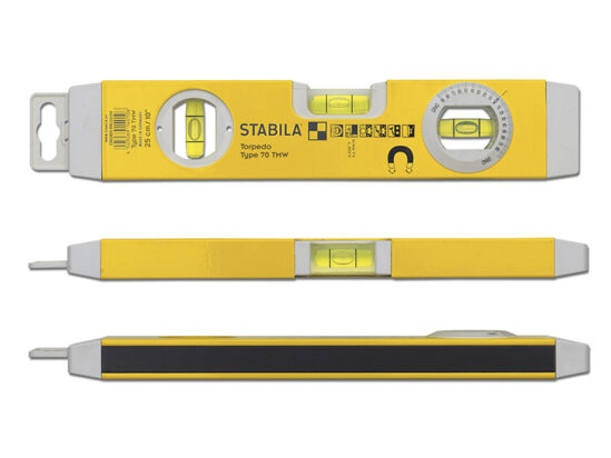 70TMW Torpedo Level 26cm Magnetic Base & Rotatable Angle Vial - Image 3