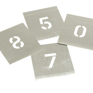Set of Zinc Stencils - Figures 1in Walleted