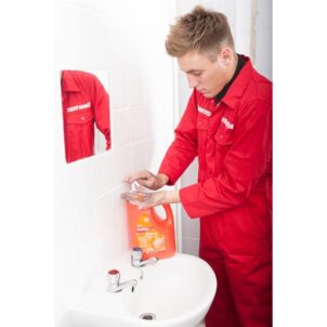 Orange Hand Cleaner Pump Top Bottle 4 litre