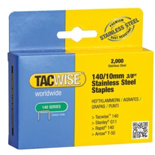 140 Stainless Steel Staples 10mm (Pack 2000)
