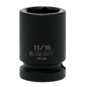 Impact Socket Hexagon 6-Point 1/2in Drive 11/16in