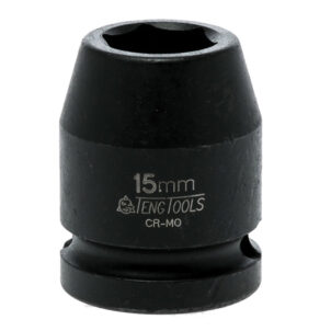 Impact Socket Hexagon 6-Point 1/2in Drive 15mm
