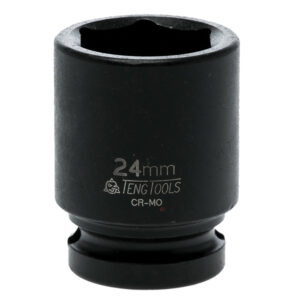 Impact Socket Hexagon 6-Point 1/2in Drive 24mm