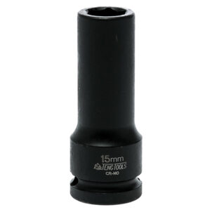 Deep Impact Socket Hexagon 6-Point 1/2in Drive 15mm