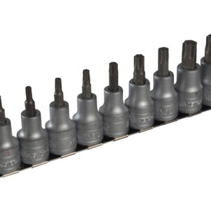 M1213TX Socket Clip Rail Set of 9 Internal TORX 1/2in Drive