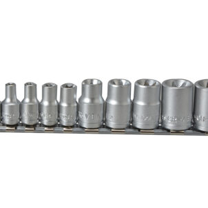 M3814 Socket Clip Rail TX-E Set of 10 3/8in & 1/4in Drive