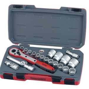 T1221 Socket Set of 21 Metric 1/2in Drive