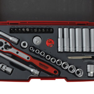 T1436 Socket Set of 36 Metric 1/4in Drive
