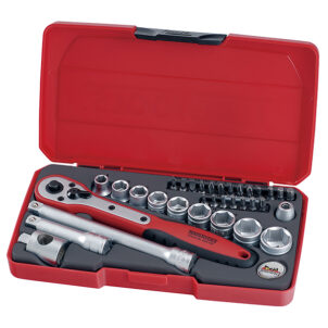 T3834 Socket & Bit Set of 34 Metric 3/8in Drive