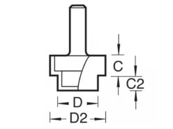 36/10 x 1/4 TCT Strip Recessor 13 x 19 x 10 x 6mm