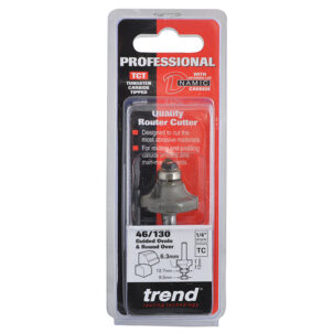46/130 x 1/4 TCT Bearing Guided Ovolo & Round Over 6.3mm Radius - Image 4