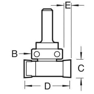 C209 x 1/4 TCT Intumescent Recessor 10 x 24mm - Image 2