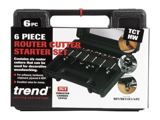 1/4in TCT Router Cutter Set, 6 Piece - Image 3