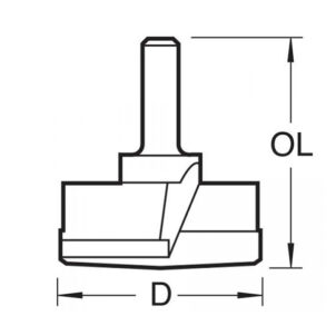 T421/35 x 1/4 TCT Hinge Sinking Bit 35mm Diameter - Image 2