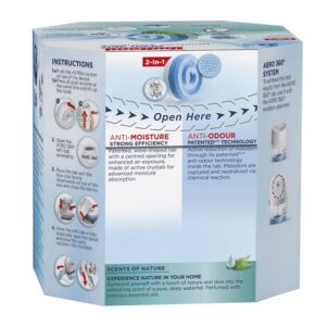 AERO 360º Moisture Absorber Waterfall Freshness Refills (Pack 2)