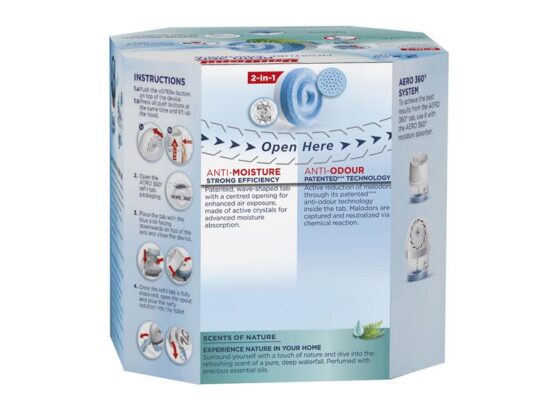 AERO 360º Moisture Absorber Waterfall Freshness Refills (Pack 2)
