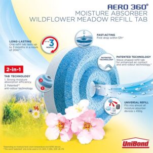 AERO 360º Moisture Absorber Wildflower Meadow Refills (Pack 2) - Image 3