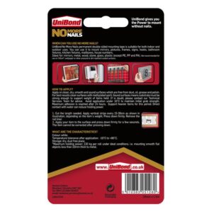 No More Nails Indoor & Outdoor Permanent Mounting Tape Roll 19mm x 1.5m