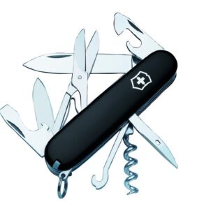 Climber Swiss Army Knife Black Blister Pack